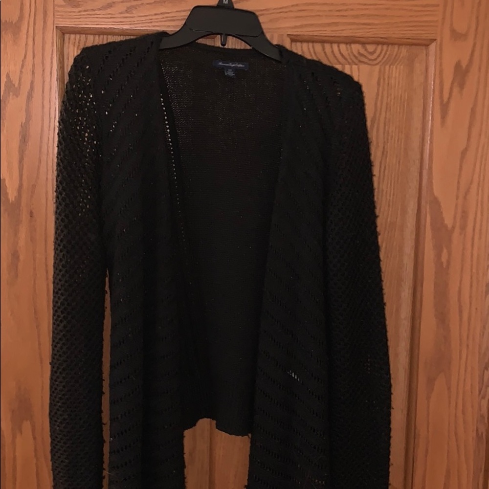 Black cardigan